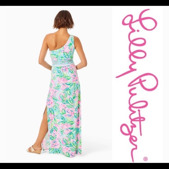 Lilly Pulitzer Malia One-Shoulder Maxi Dress - Picture 2 of 5
